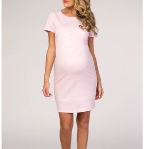 NWT Pinkblush short sleeve pink maternity dress